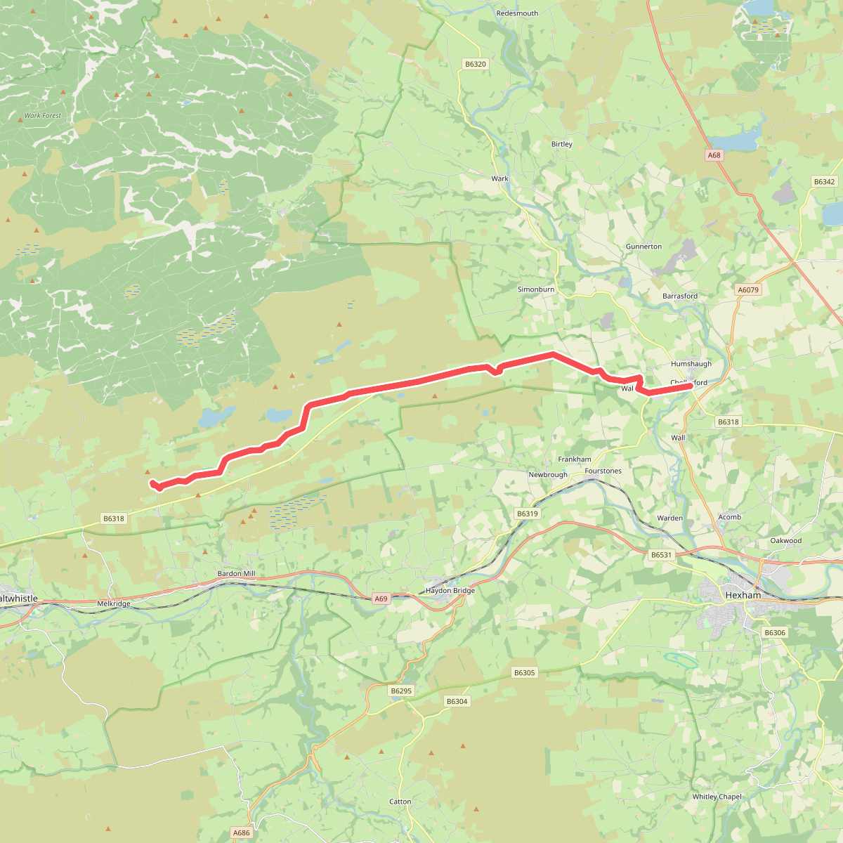 Hadrians Wall: 4.steel Rigg-Chollerford