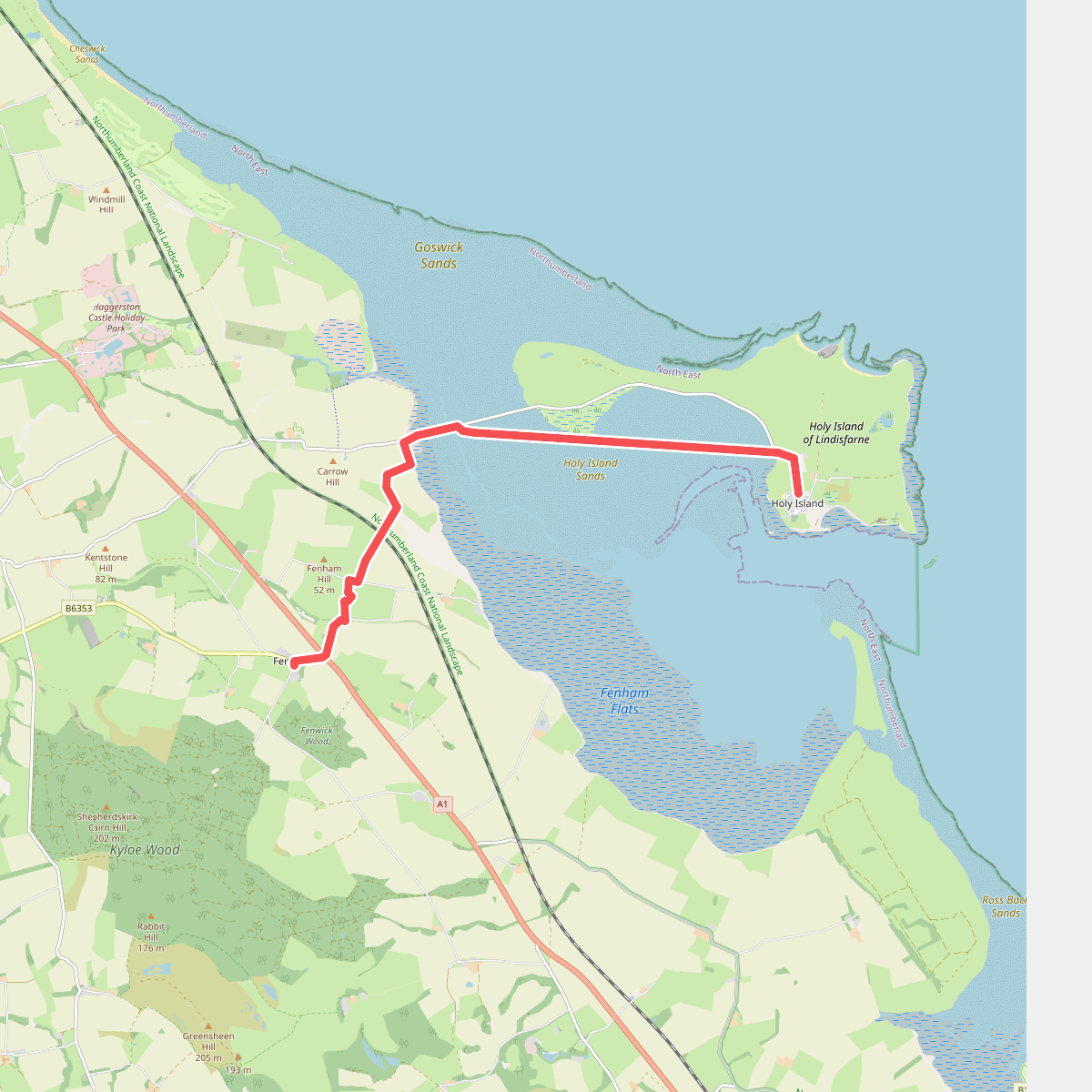 St. Cuthbertway: 5.Fenwick-Lindesfarne
