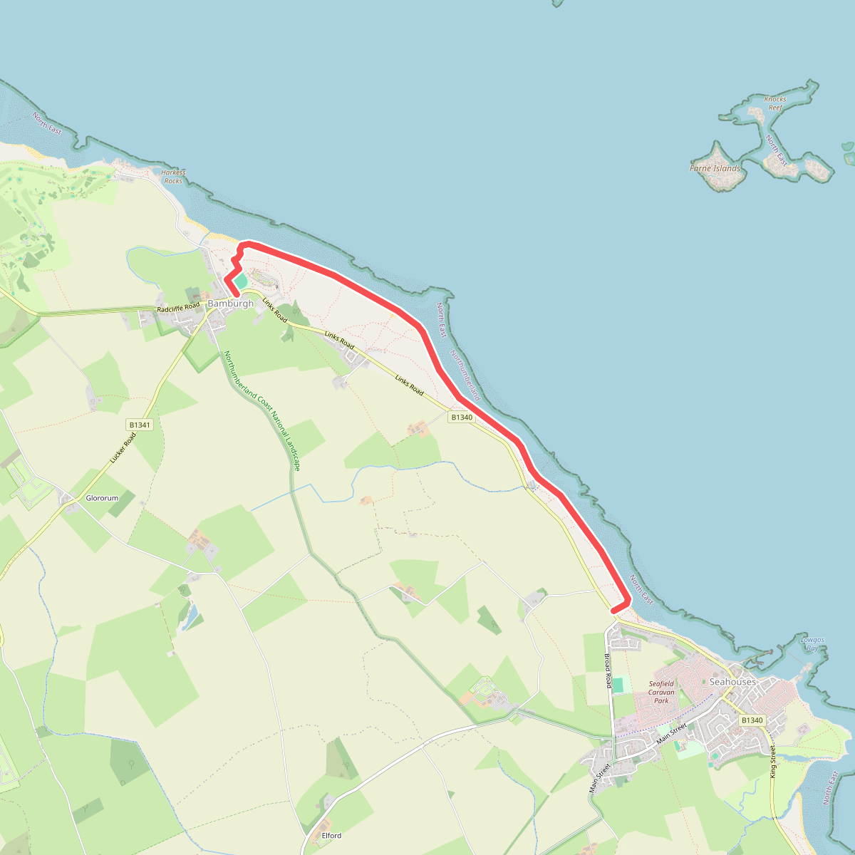 St. Cuthbertway: 7.Bamburgh-Seahouses