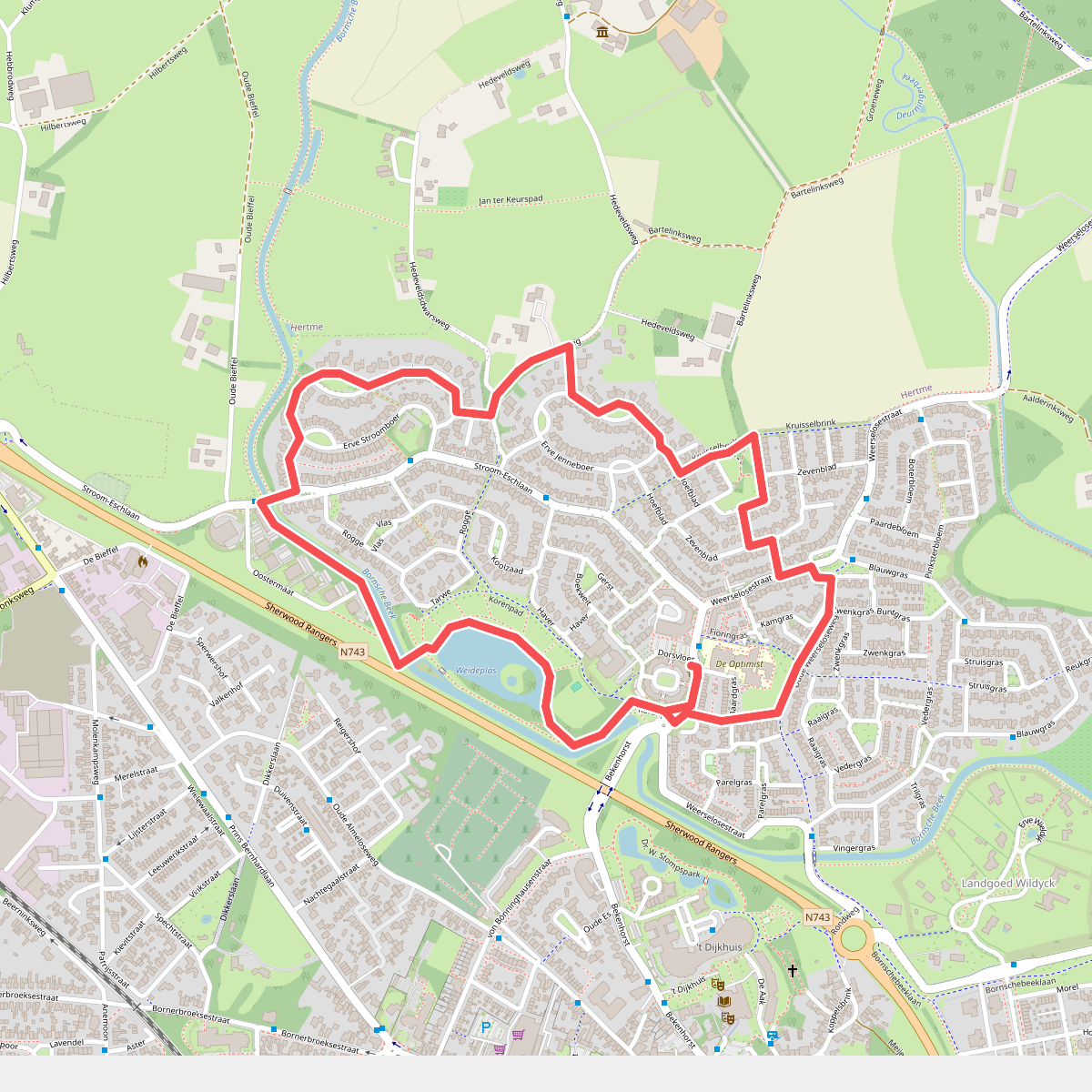 Stroomesch - Paars