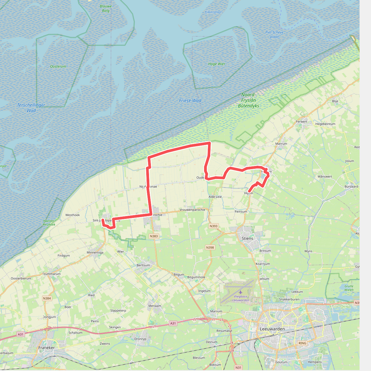 Sint Jacobiparochie - Hijum - Ziltepad etappe 10