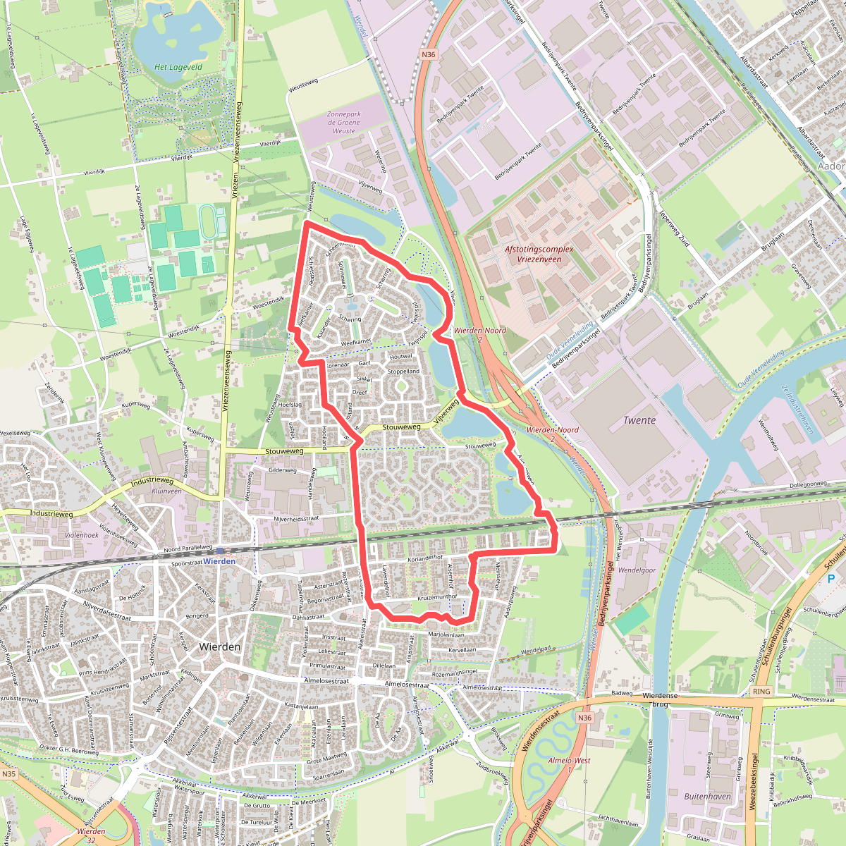 Stouwevijver - Rood