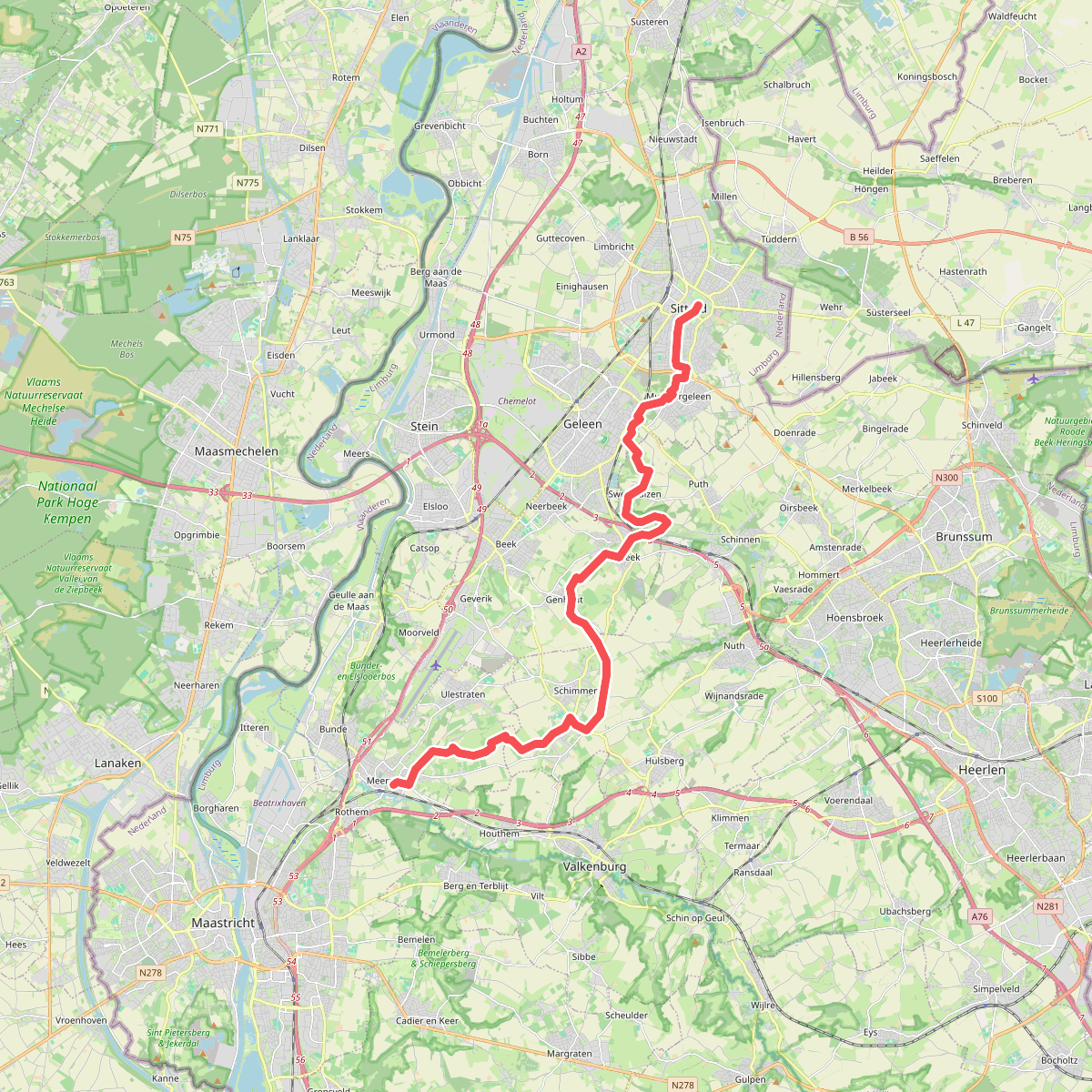 Sittard - Meerssen · Jacobspad etappe 9