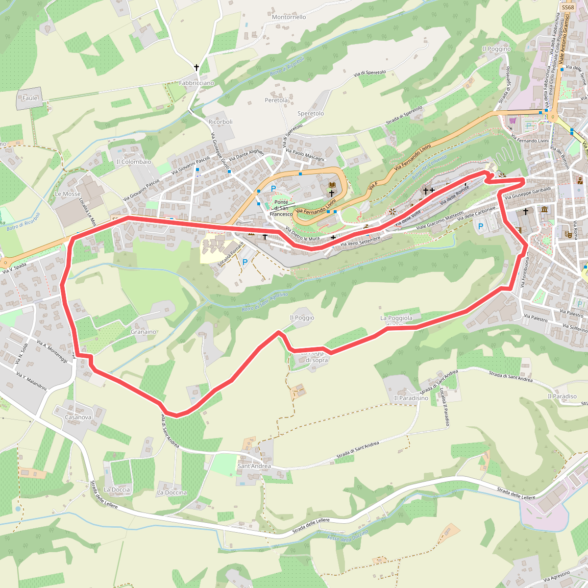 Giro di Colle Val d' Elsa