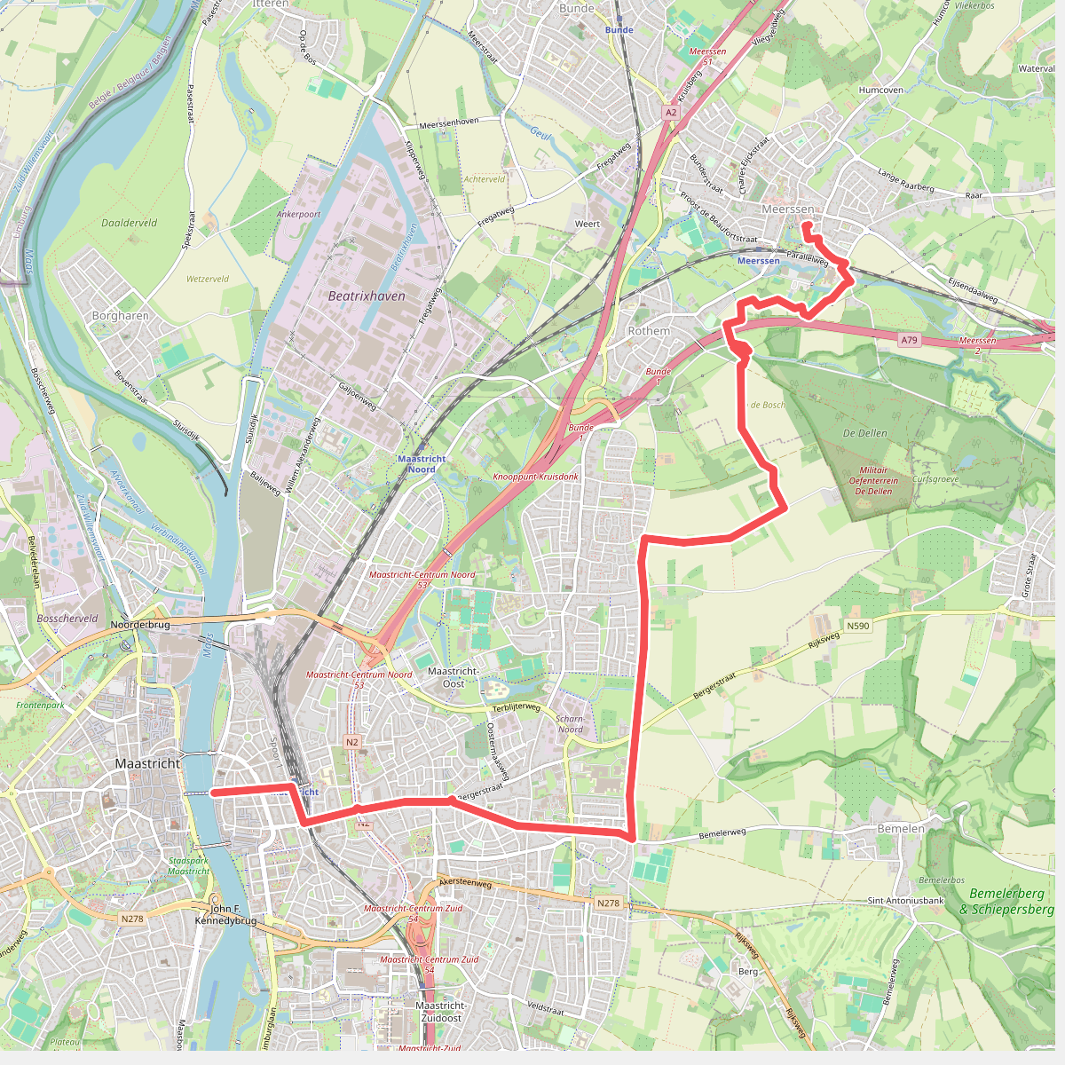Meerssen - Maastricht · Jacobspad etappe 9