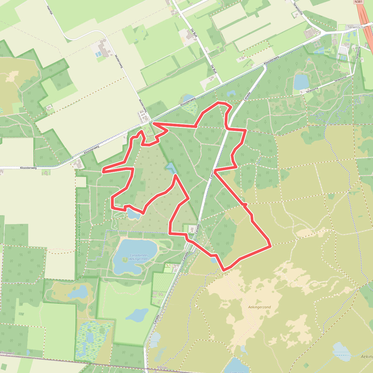 CP Kale Duinen-Aekingerzand-spartelvijver 7,4km