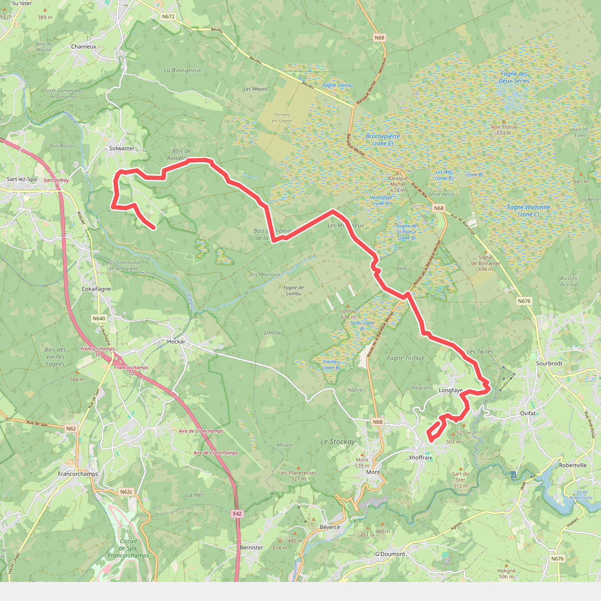 3 daagse hike hoge venen, dag 2 korte route