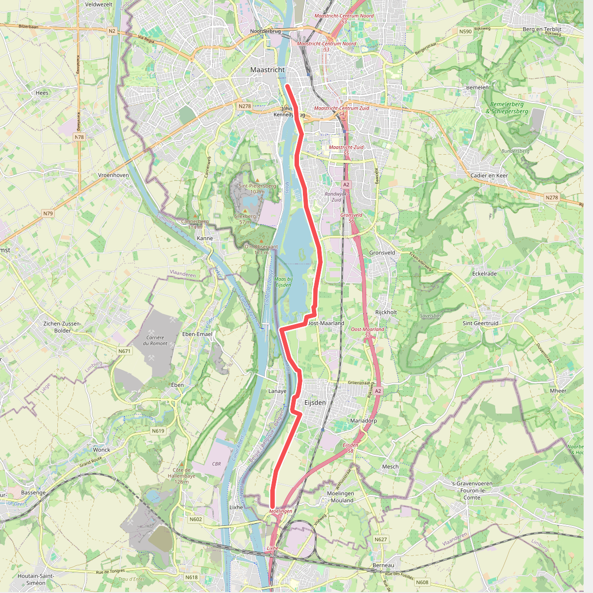 Maastricht - Eijsden · Jacobspad etappe 10