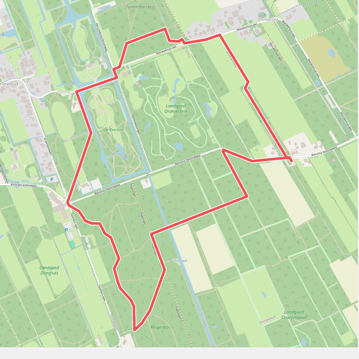 WandelWeb Route - Belvedère