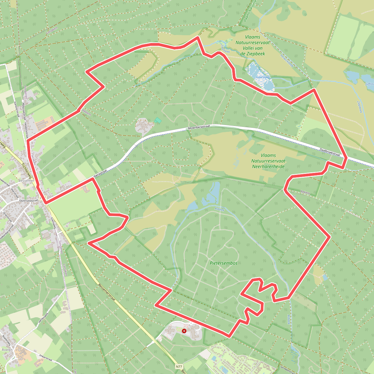Pietersheim gele zeshoek