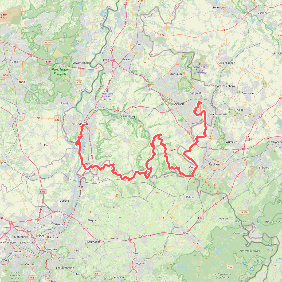 Dutch mountain trail