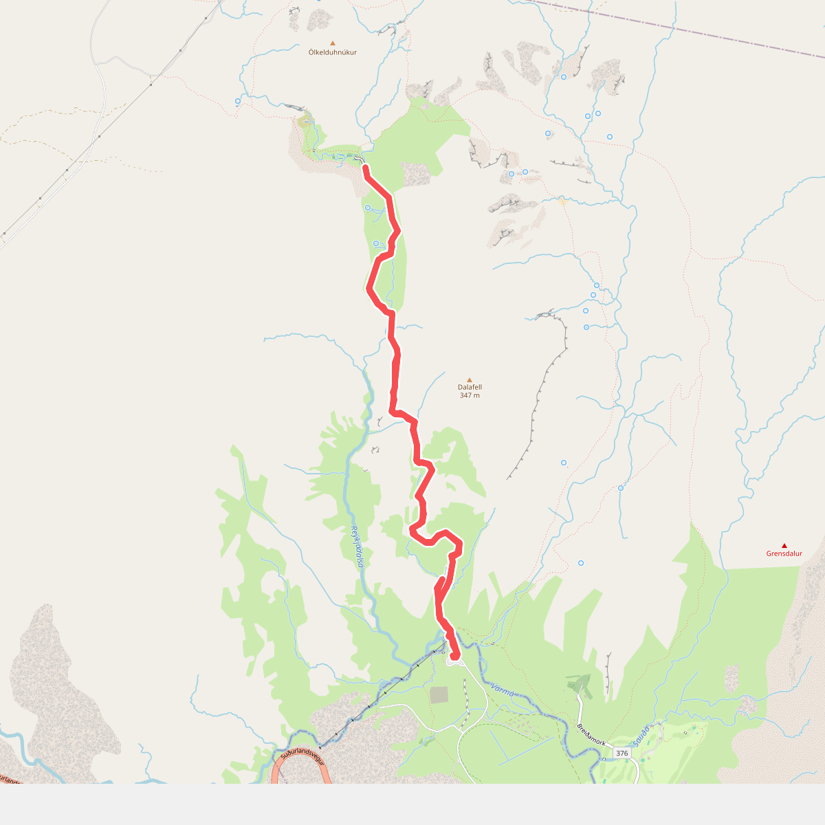 Ijsland hike met hot spring einde