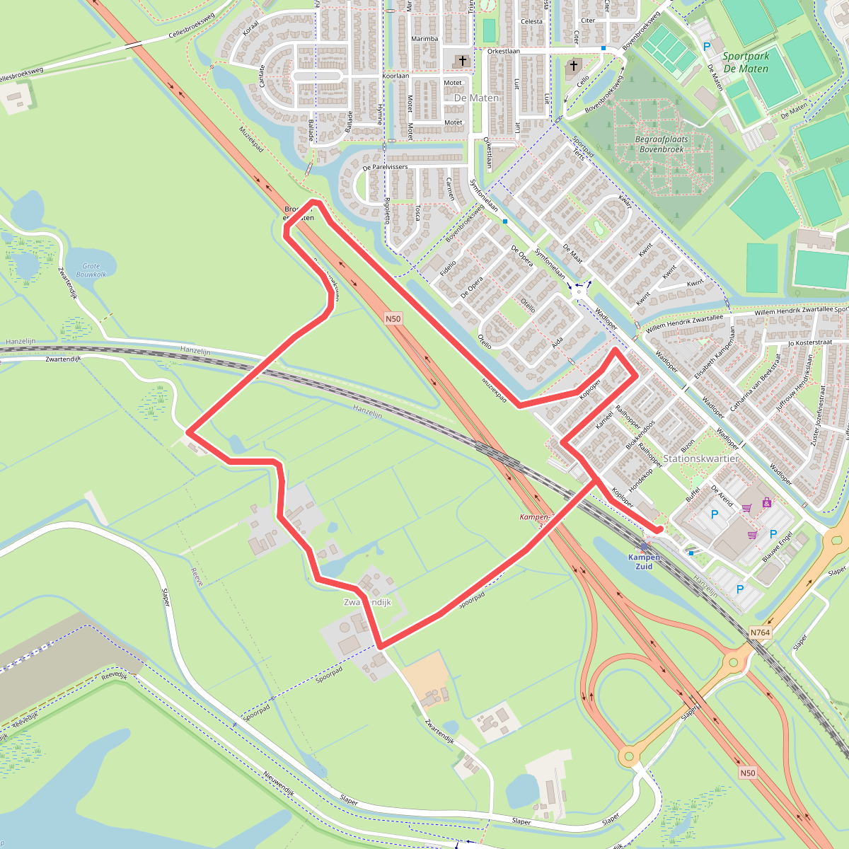 Station Kampen Zuid - Rood