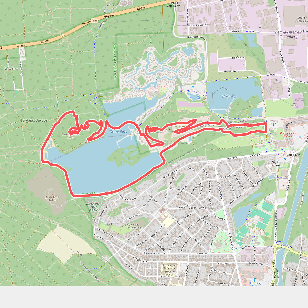 Top trail terhills (rood) Dilsen-Stokkem/Maasmechelen