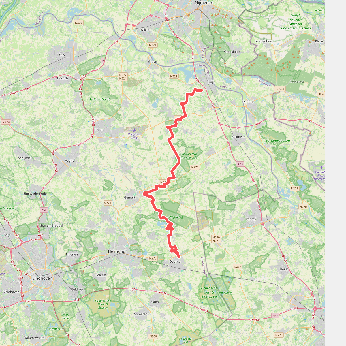Vianen -Deurne 50 km