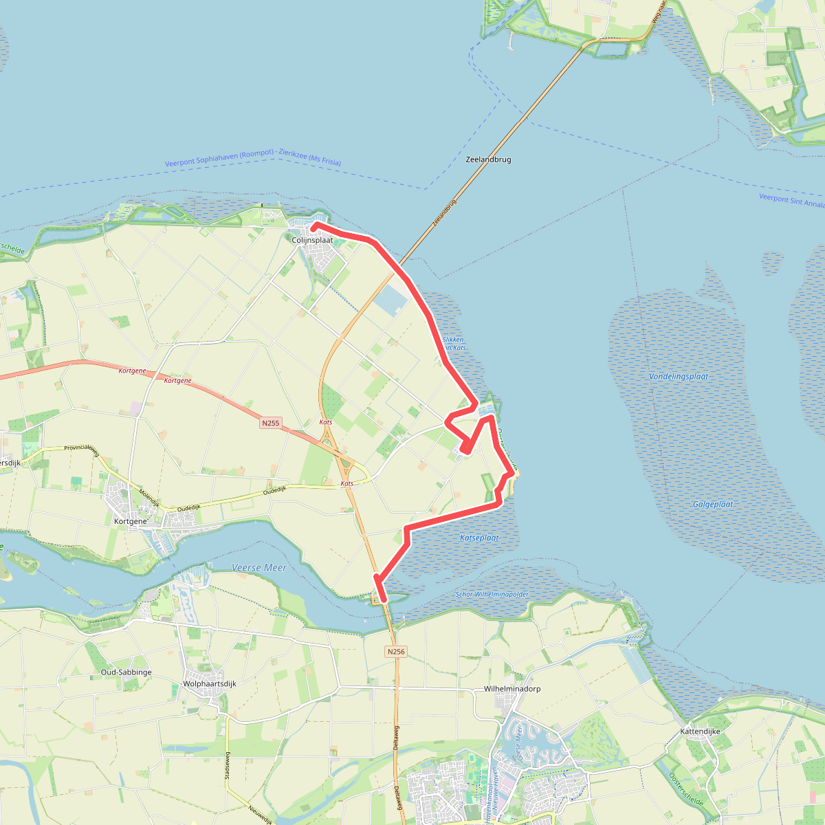 Zandkreekdam - Colijnsplaat · Oosterscheldepad etappe 2