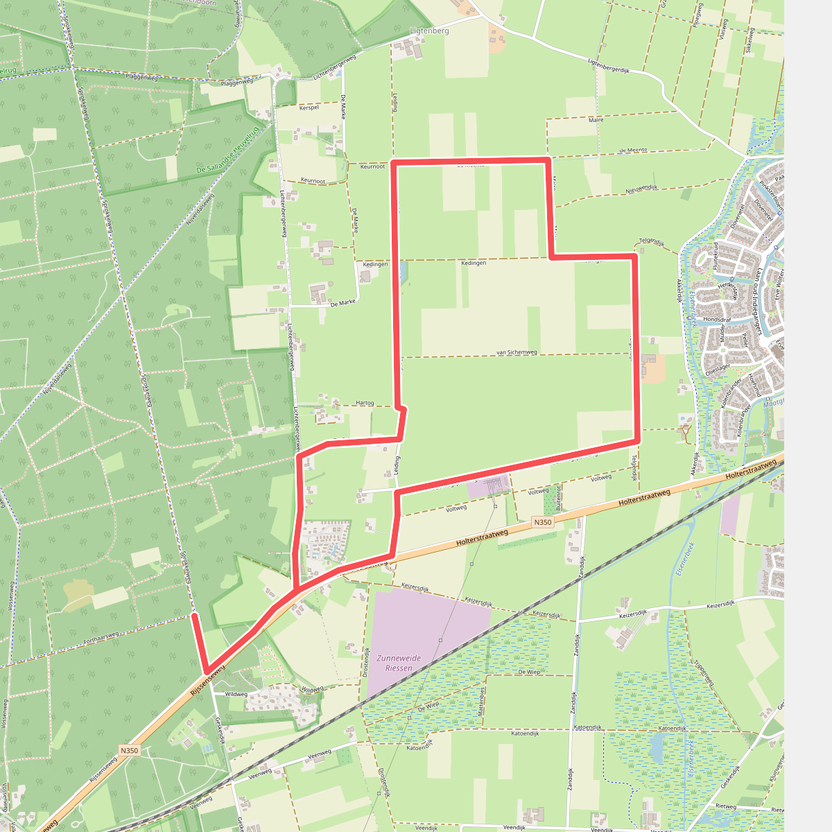 Sprokkelweg - Rood