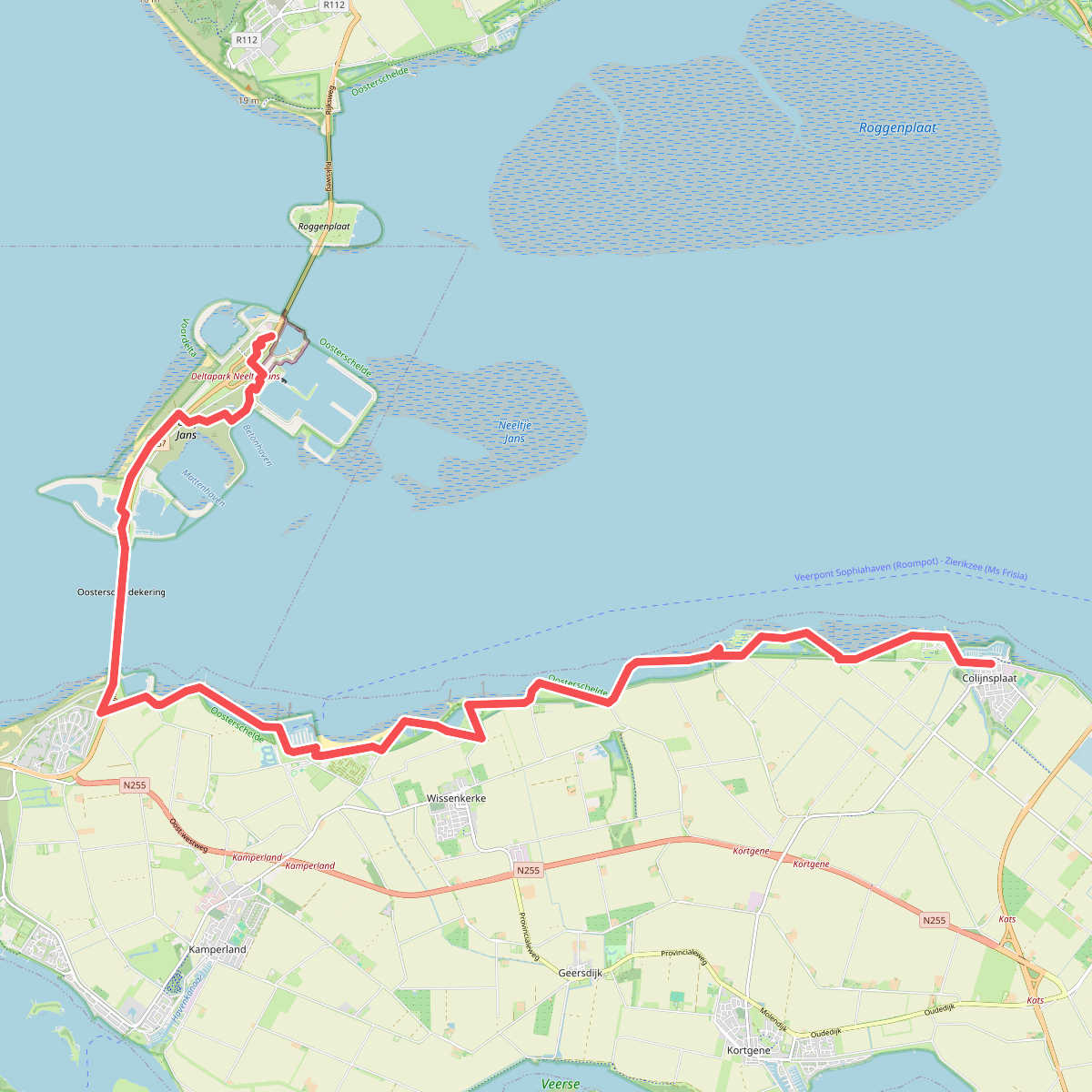 Colijnsplaat - Neeltje Jans · Oosterscheldepad etappe 3