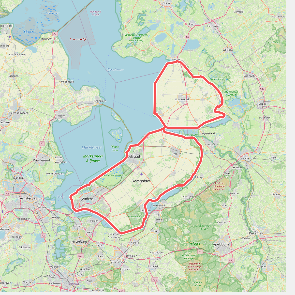 Rondje zuid Flevoland