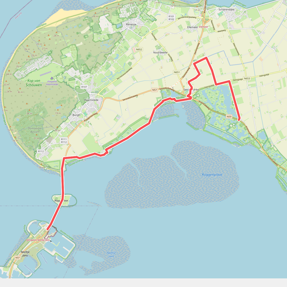 Neeltje Jans - Moriaanshoofd · Oosterscheldepad etappe 4