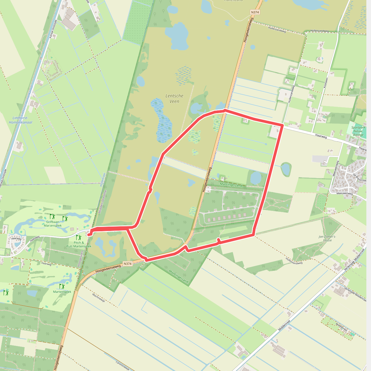 Rondje Mantingerveld Midden-drenthe