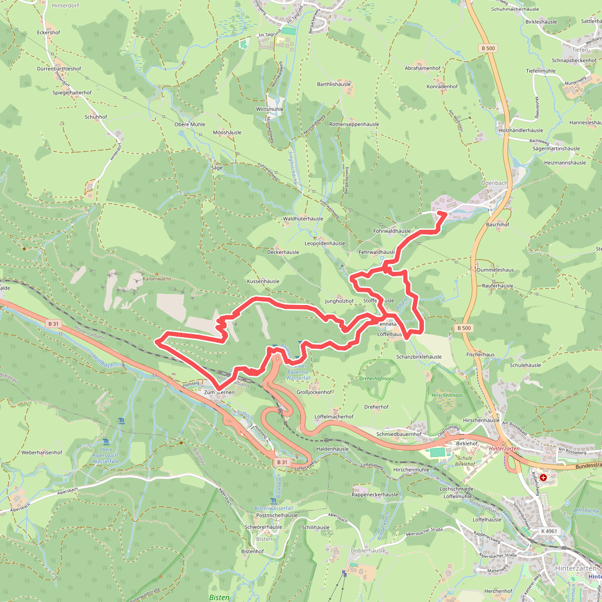 Ravennakloof – Ravennaviaduct rondtocht vanuit Breitnau
