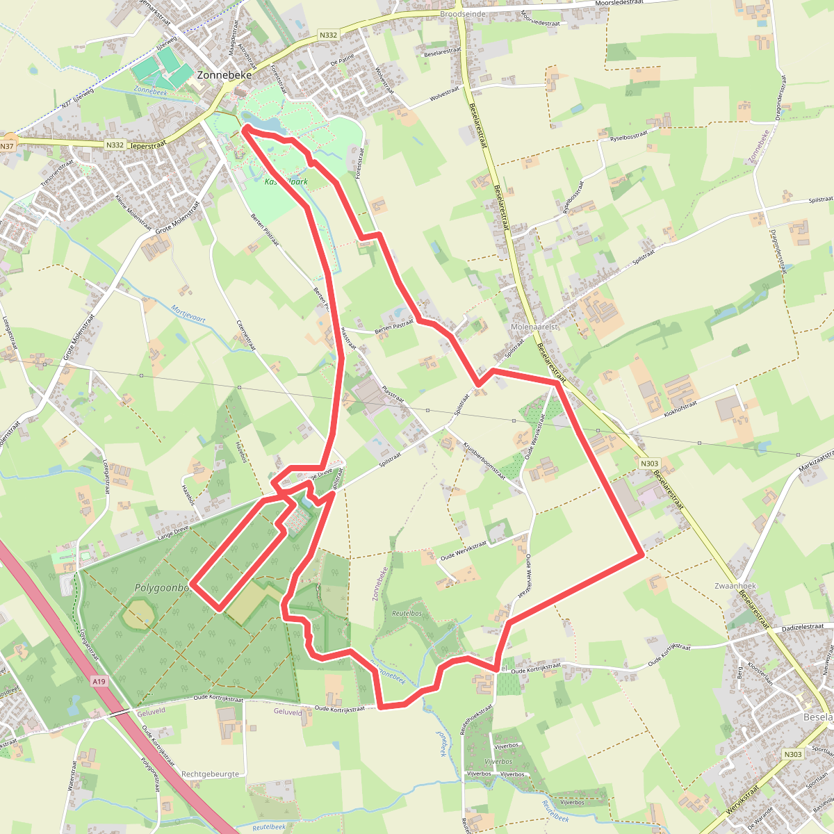 Polygoonroute Zonnebeke