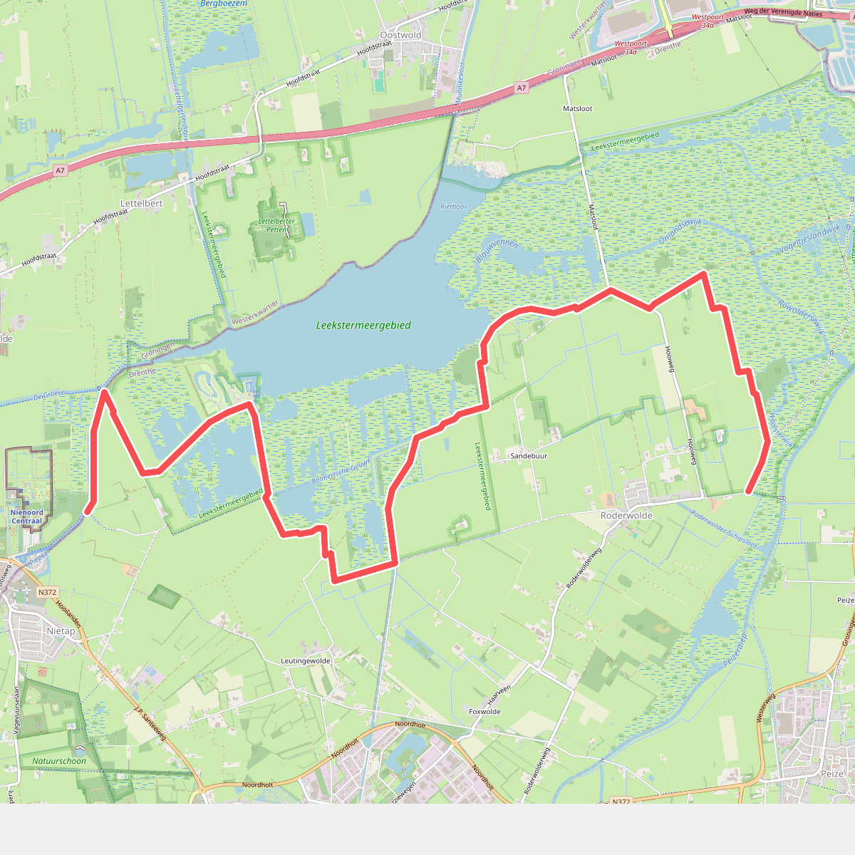 Leek - Roderwolde • Groeningenpad Etappe 4
