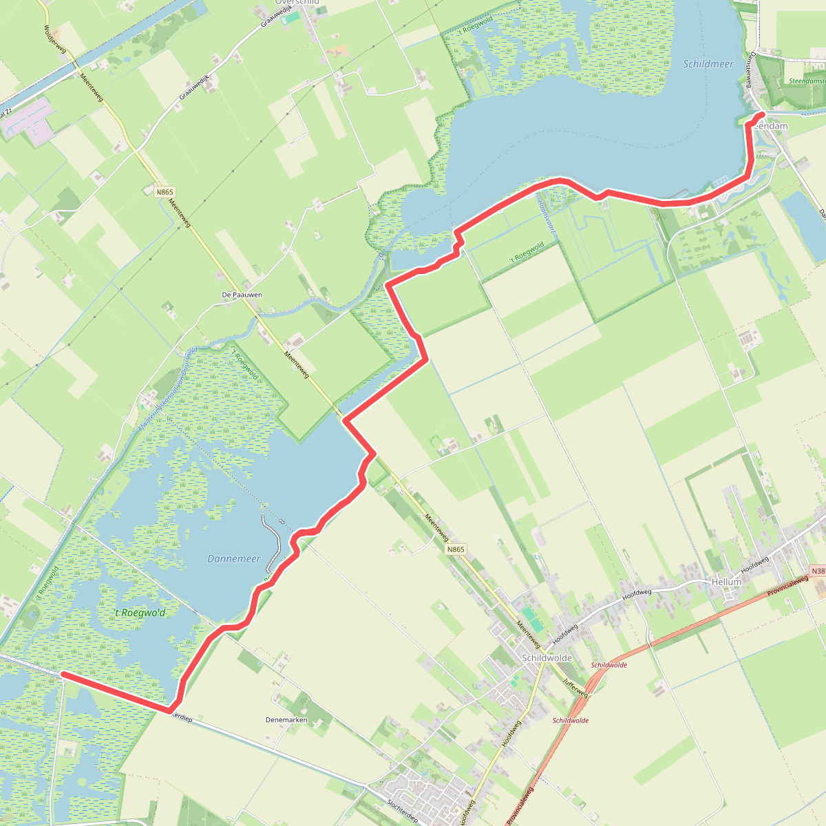 AE's Woudbloem - Steendam * Groeningenpad Etappe 11