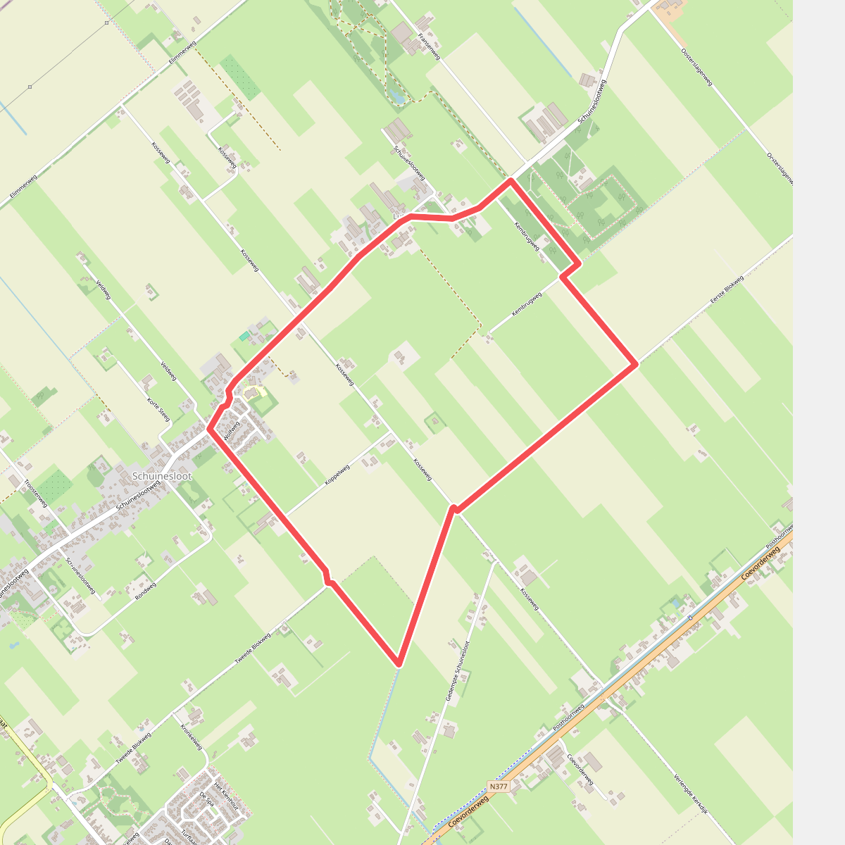 Schuinesloot - Groen