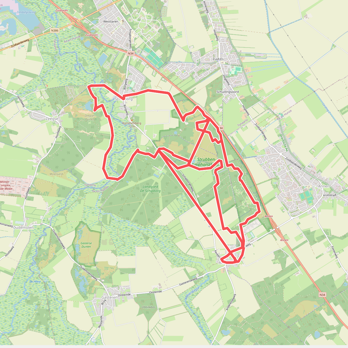 Knapzakroute Anloo-Schipborg