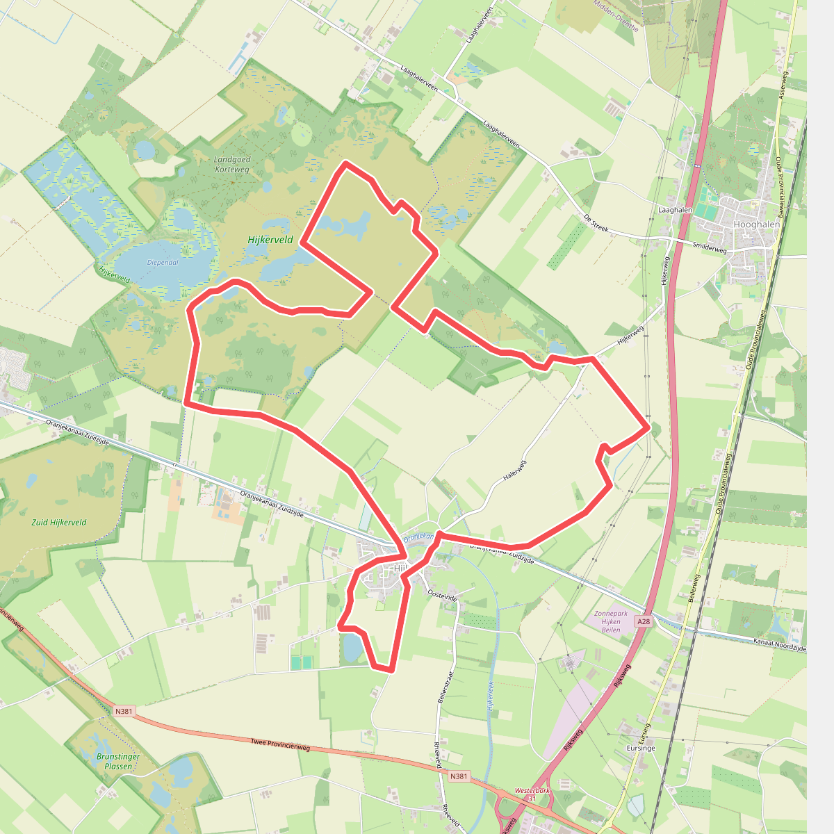 Knapzakroute Hijken