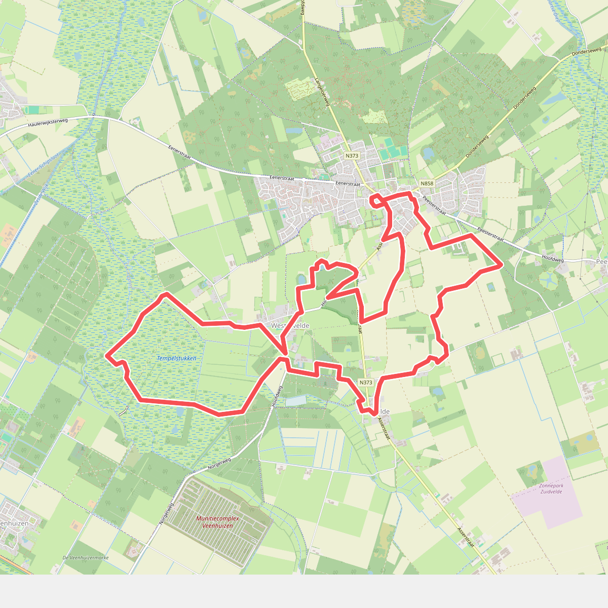 Knapzakroute Westervelde-Norg