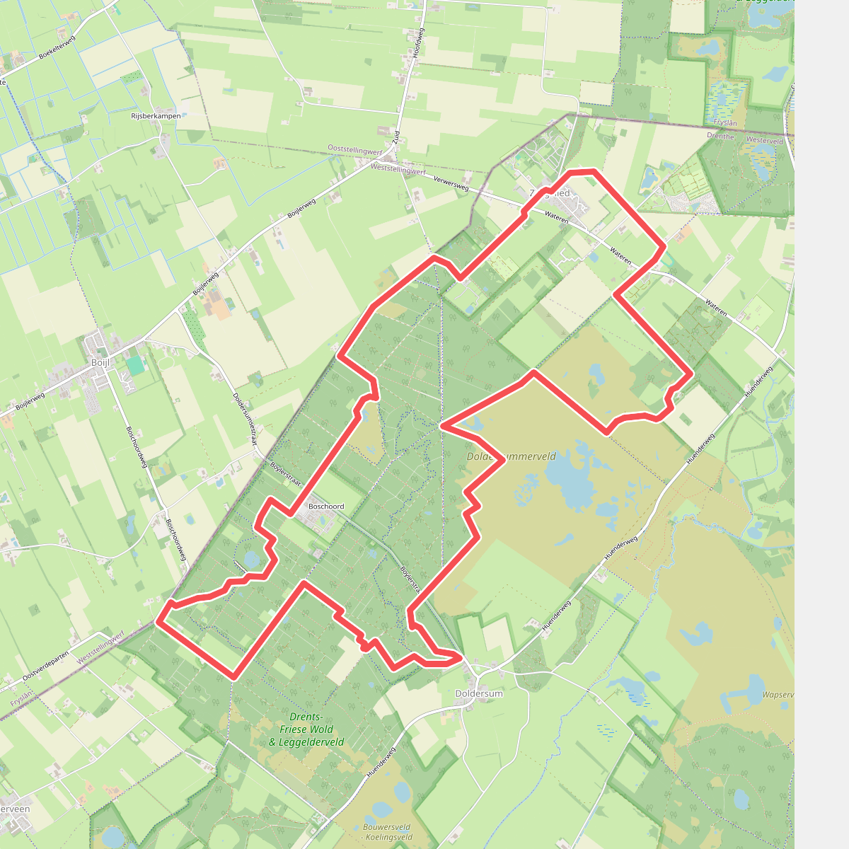 Knapzakroute Zorgvlied-Doldersum
