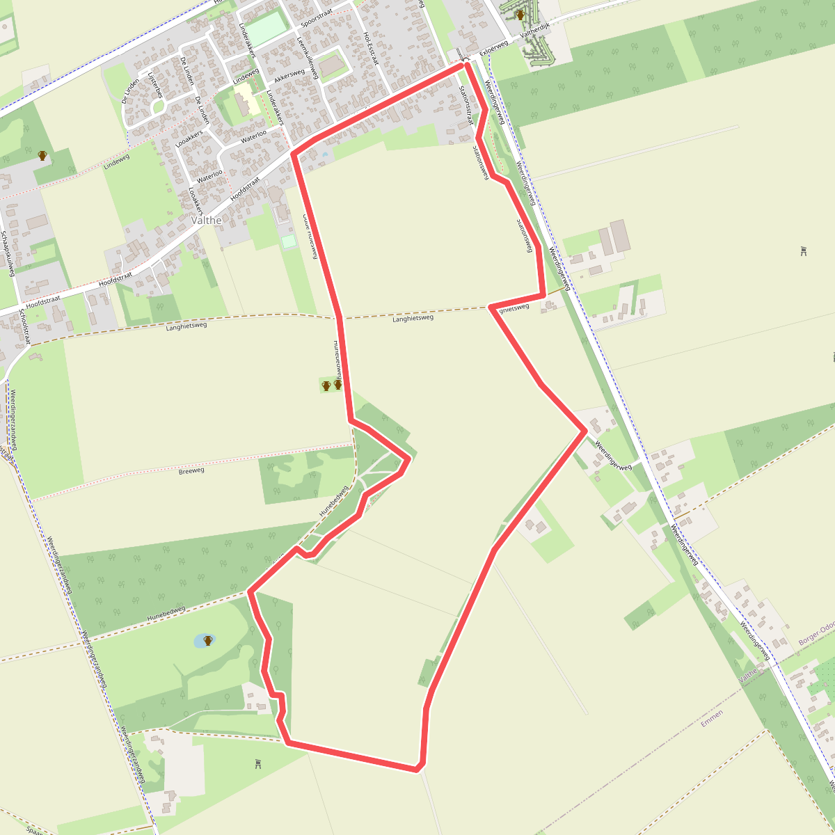 Valthe: Ommetje rood
