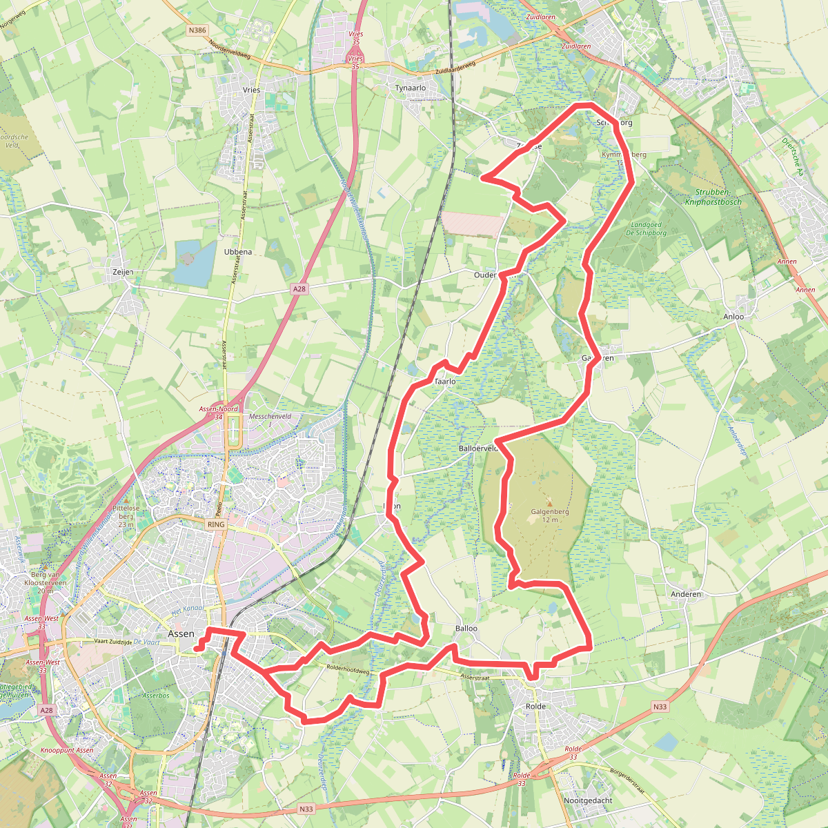 Zeegse: langs de Drentsche Aa