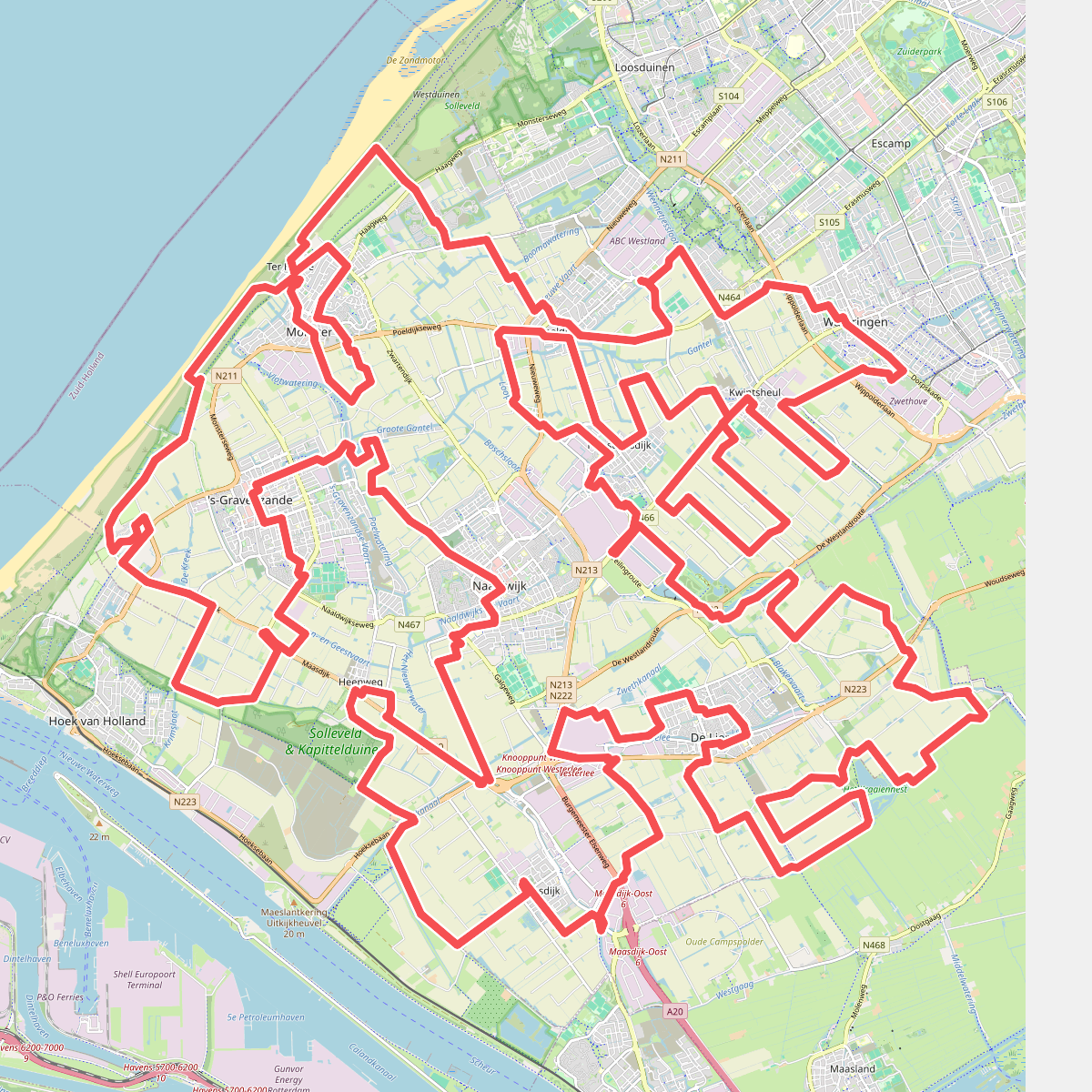 De hoonderd van het westland