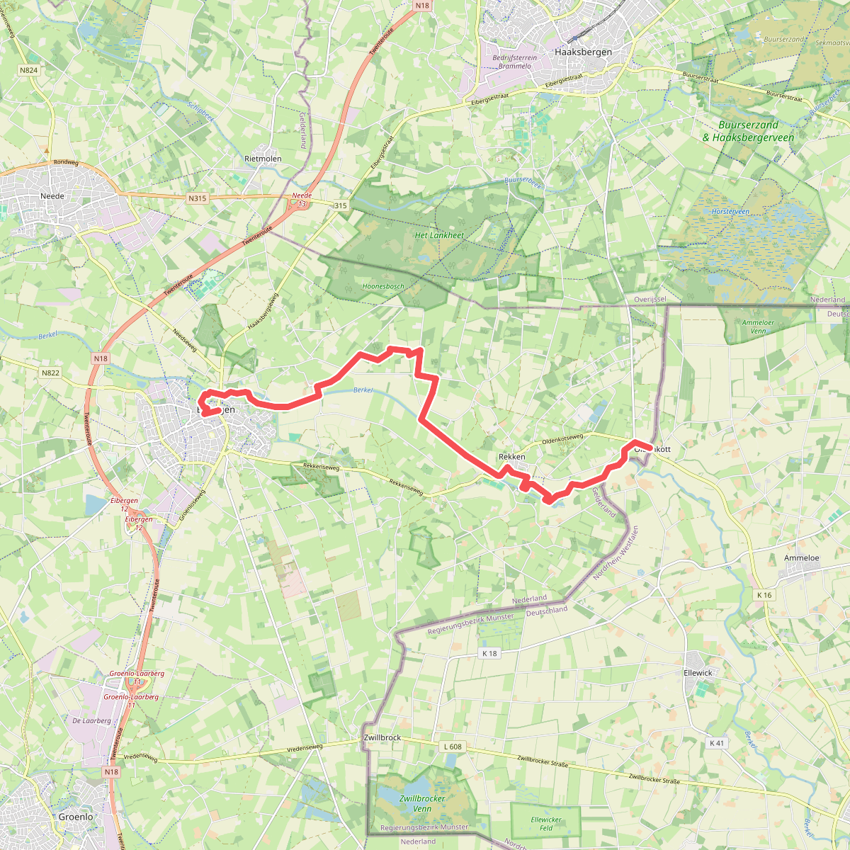 Berkelpad 5 - Eibergen - Oldenkotte (grens)
