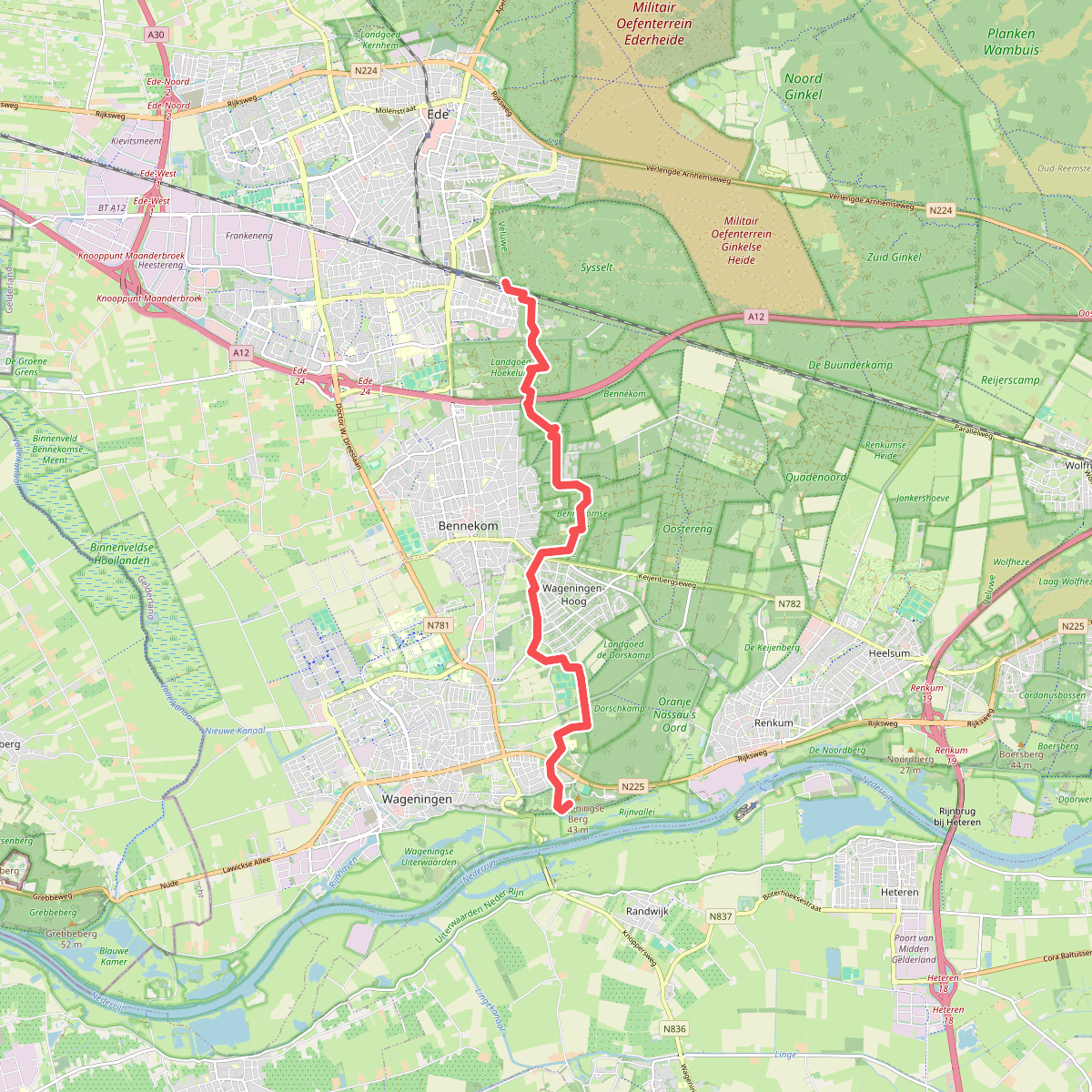 Rondje Veluwe 11 - Wageningen - Ede