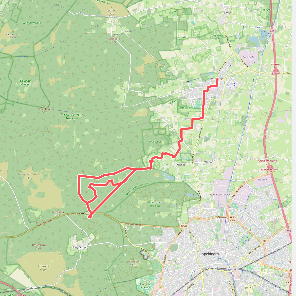 Rondje Veluwe 4 - Vaassen - Hoog Soeren