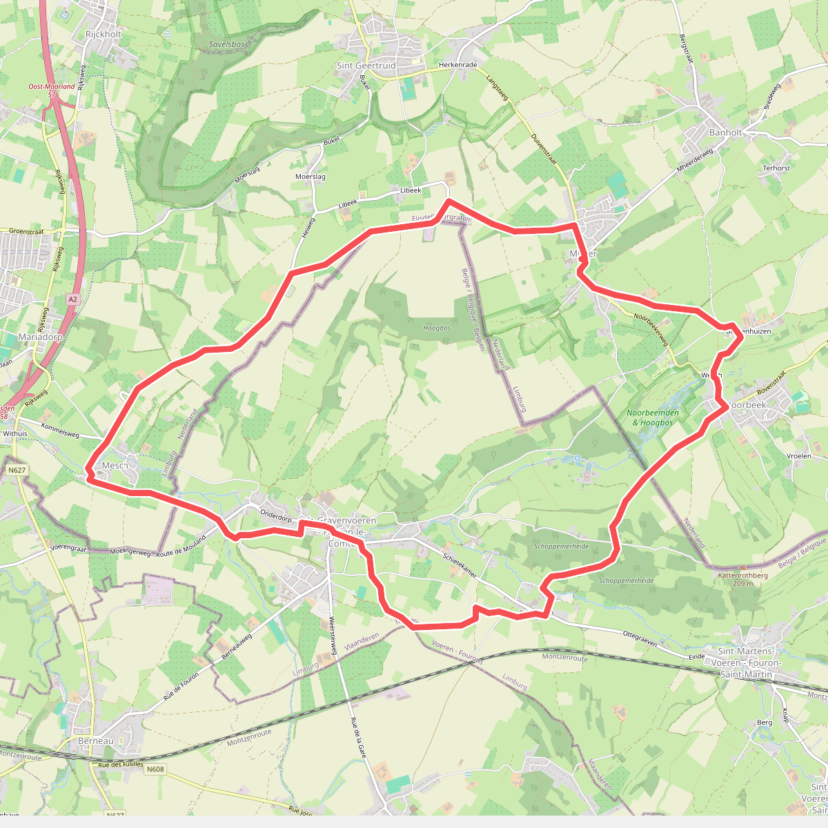 🇳🇱🇹🇩 Rondwandeling door Belgisch- en Nederlands Limburg