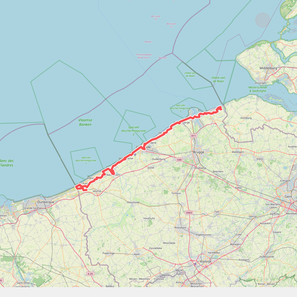 Streek GR de kust