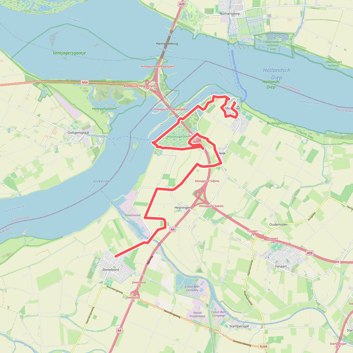 Dinteloord - Willemstad · Zuiderwaterliniepad etappe 3