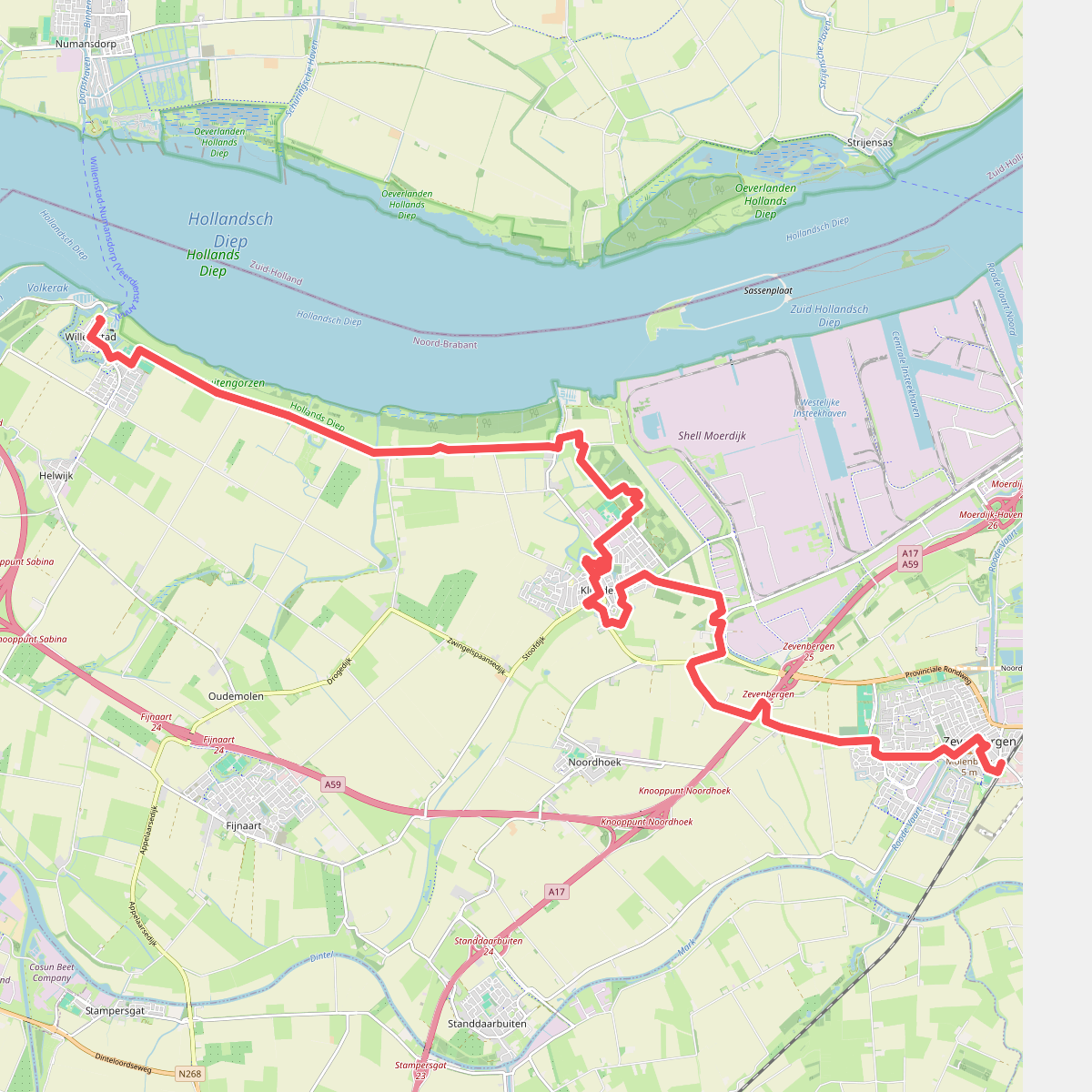 Willemstad - Zevenbergen · Zuiderwaterliniepad etappe 4