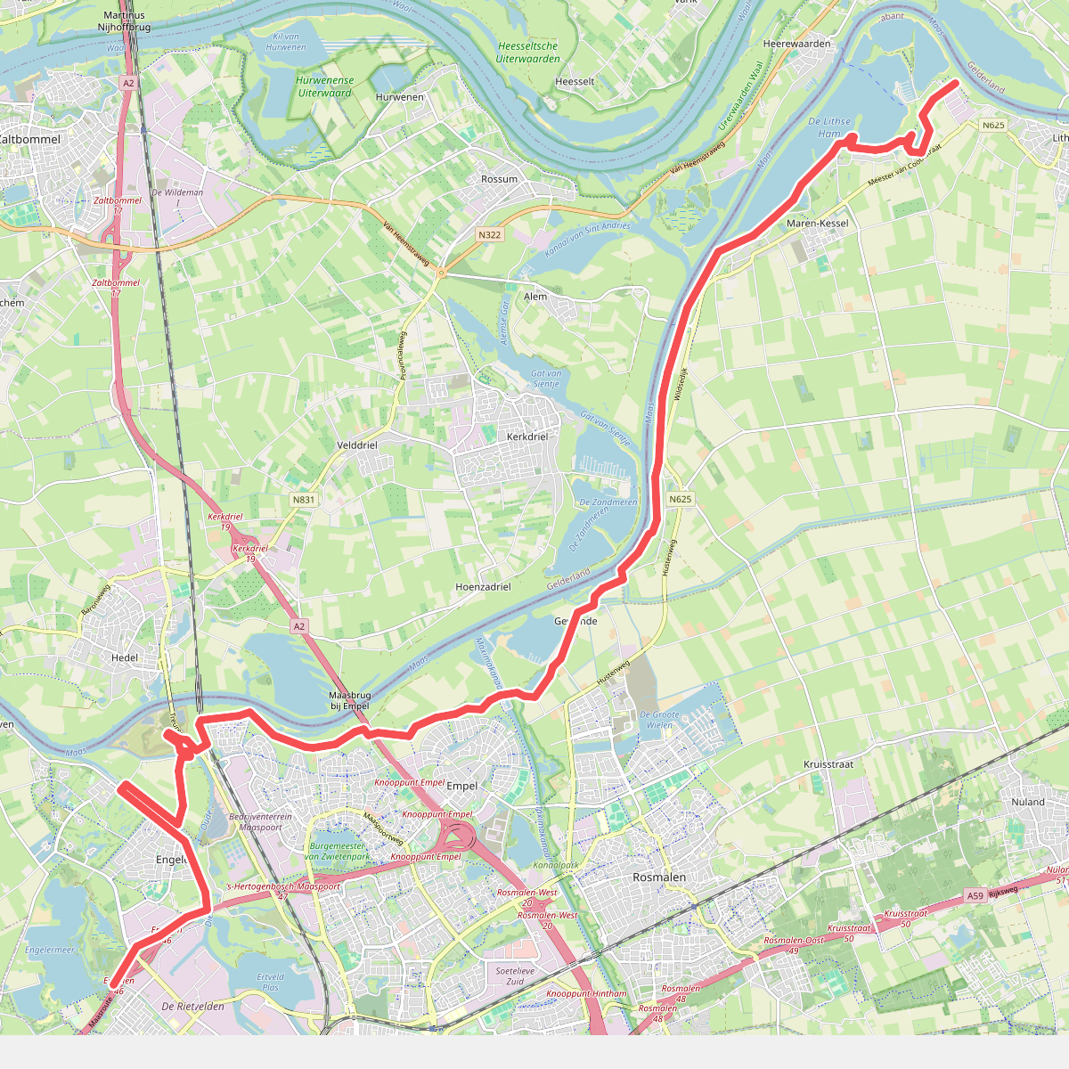 Vlijmen - Lith · Zuiderwaterliniepad etappe 10