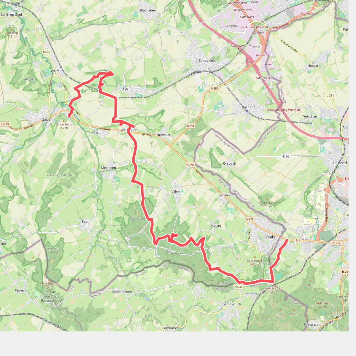 Vaals - Gulpen · Dutch Mountain Trail etappe 2