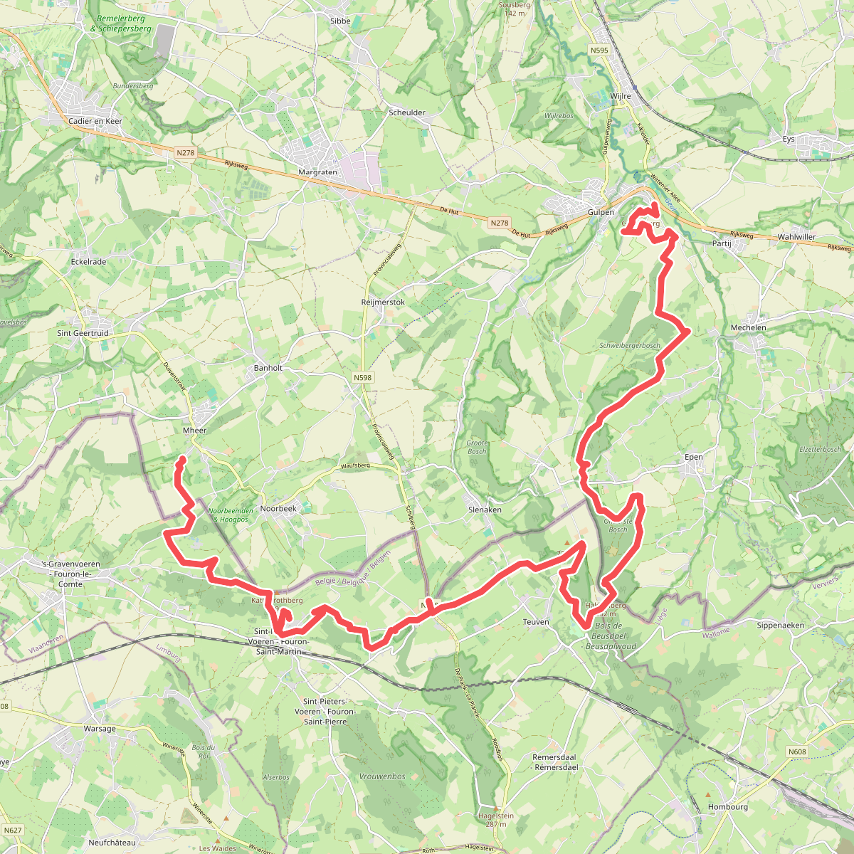 Gulpen - Mheer · Dutch Mountain Trail etappe 3