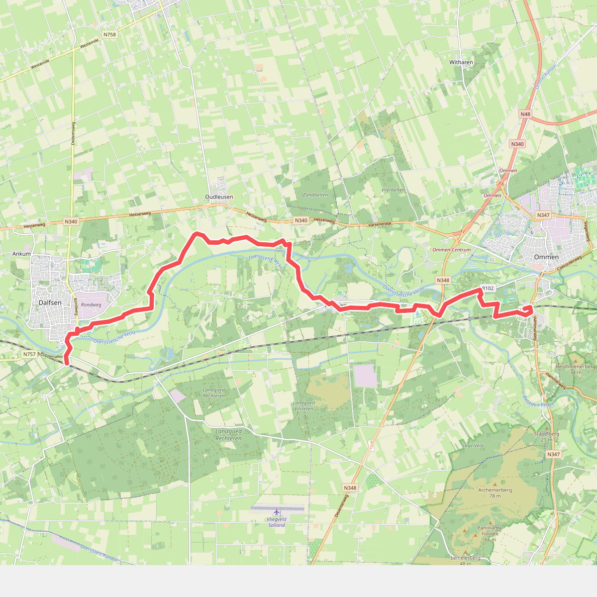 Dalfsen - Ommen · Vechtdalpad etappe 2