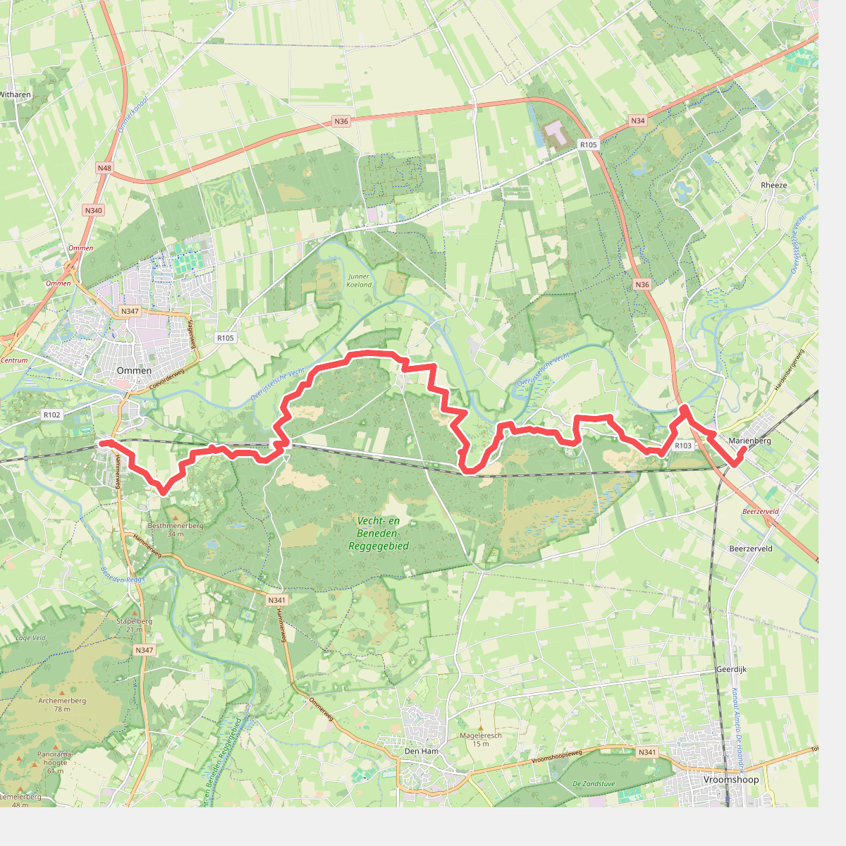 Ommen - Mariënberg · Vechtdalpad etappe 3