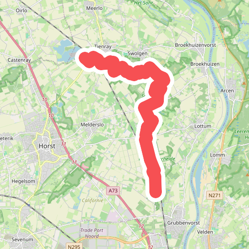 Doorsteek Grubbenvorst - Tienray · Petranpad etappe 12